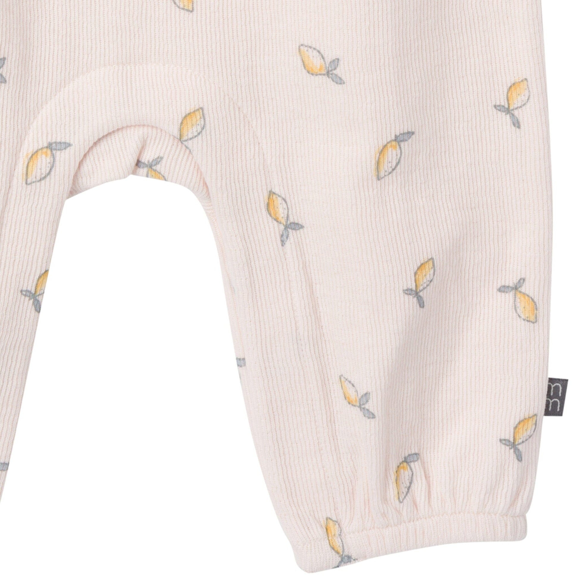 Baby Girls Rose Lemons Ruffles Long Leg Romper