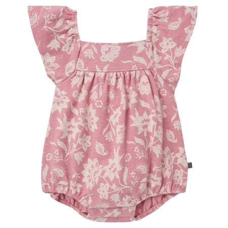 Baby Girls Rose Paisley Bubble Romper