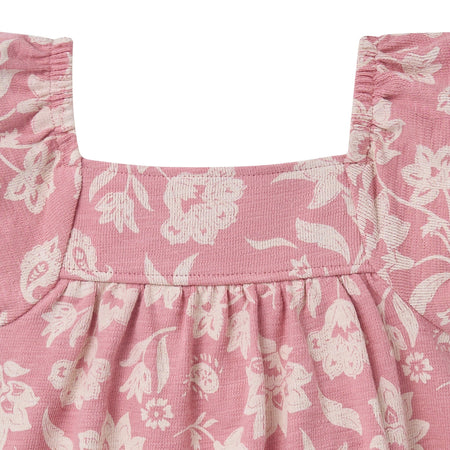 Baby Girls Rose Paisley Bubble Romper