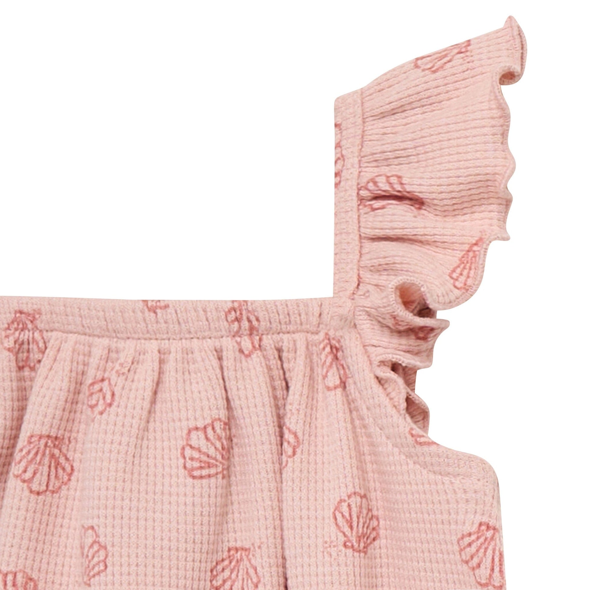 Baby Girls Rose Seashell Bubble Romper
