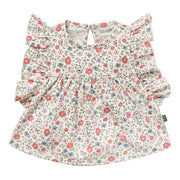 Baby Girls Vanilla Garden Ruffle Sleeve Top Tops Modern Moments™ by Gerber® 