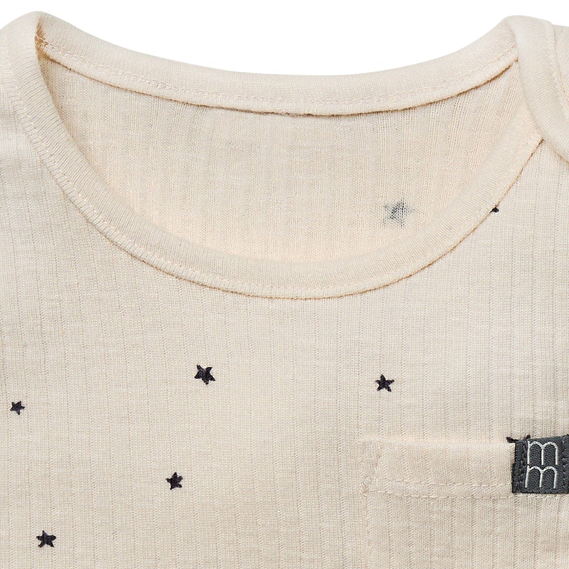 Baby Neutral Lt Beige Moon Stars Tank Top With Pocket Tops Modern Moments™ by Gerber® 