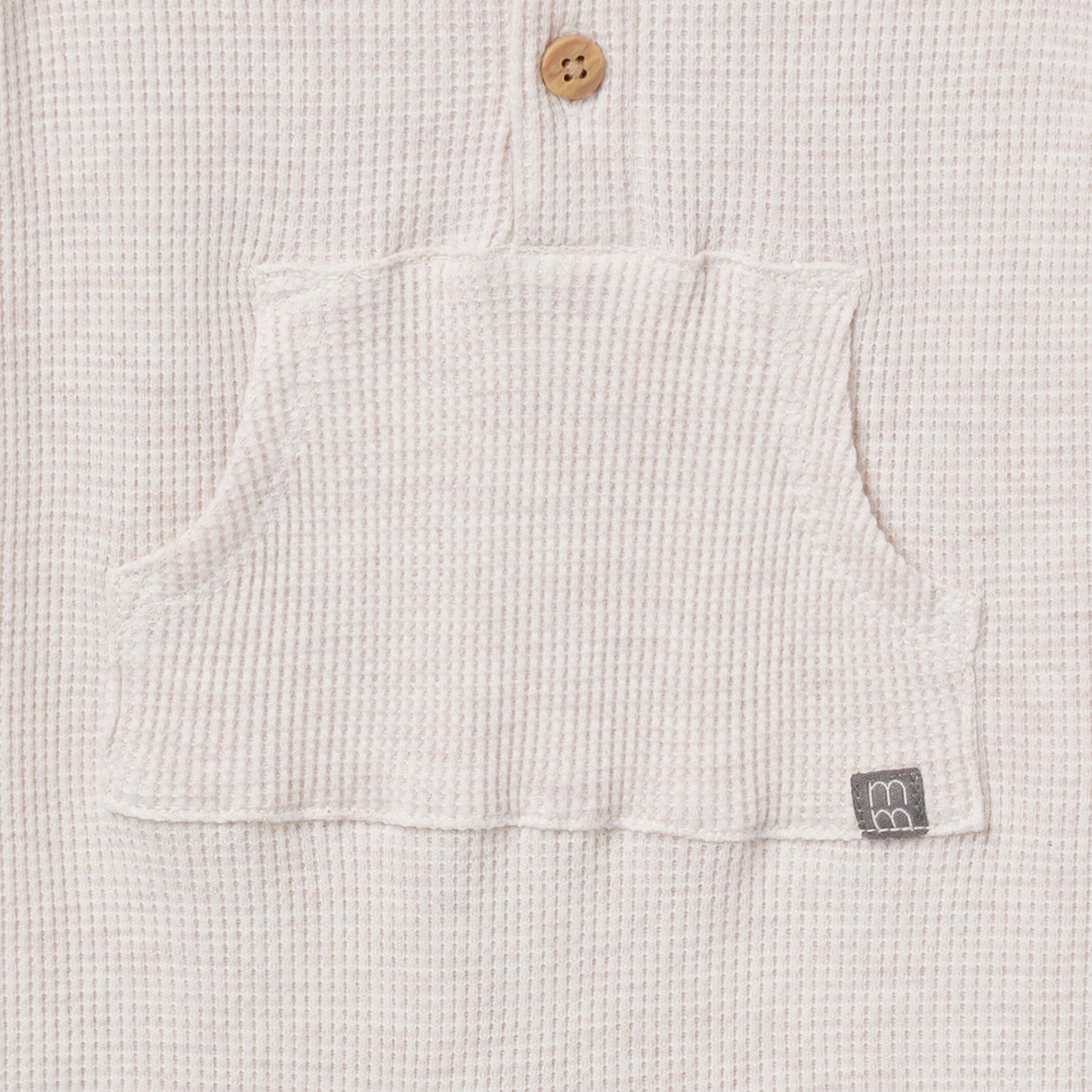 Baby Neutral Oatmeal Heather Romper