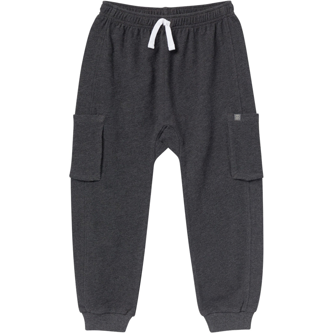 Baby Boys Charcoal Gray Sweatpant With Cargo Pockets Pants & Bottoms Modern Moments™ by Gerber® 