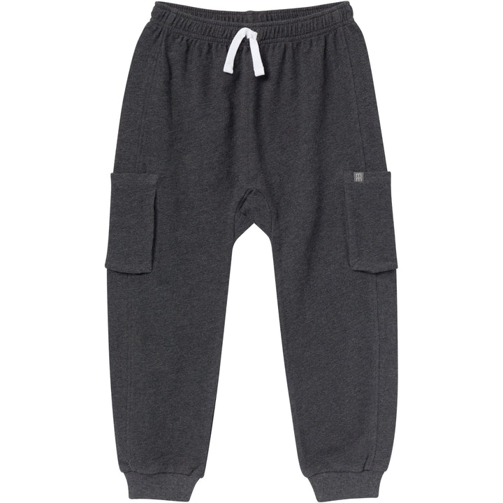 Baby Boys Charcoal Gray Sweatpant With Cargo Pockets Pants & Bottoms Modern Moments™ by Gerber® 