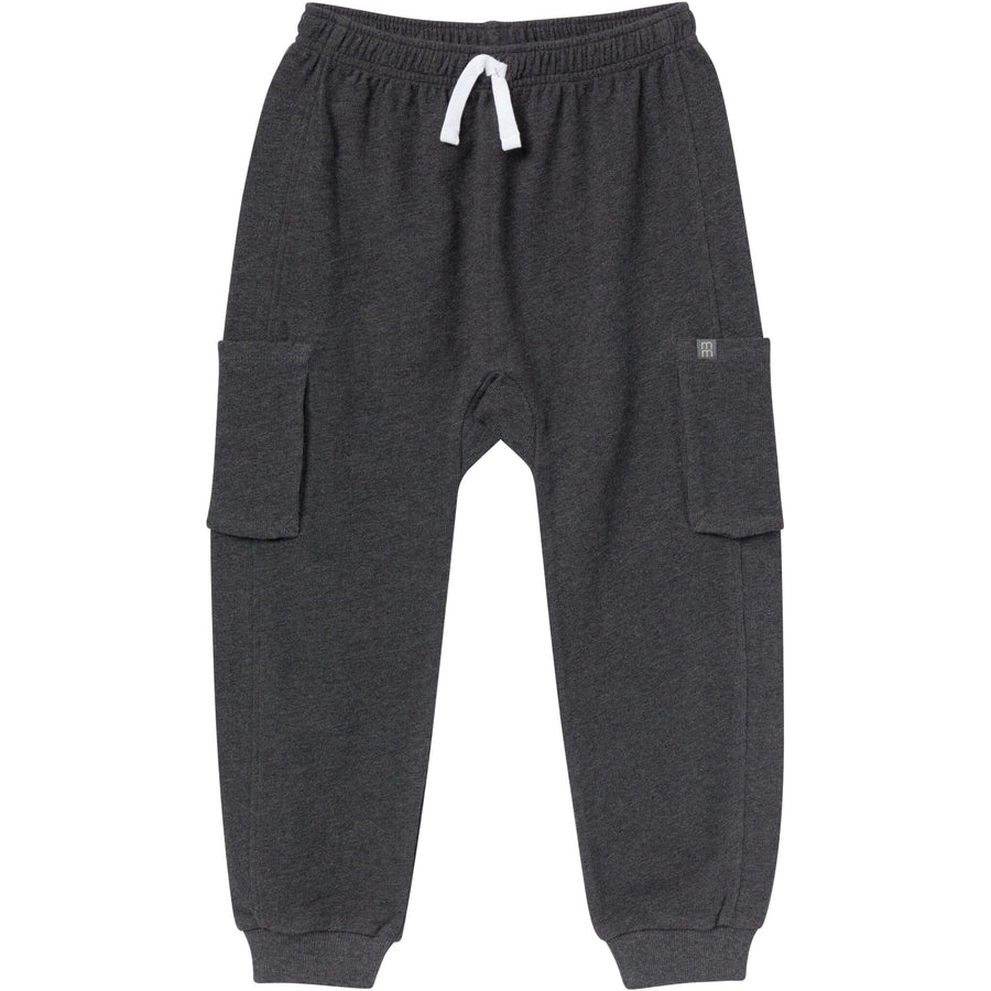 Baby Boys Charcoal Gray Sweatpant With Cargo Pockets Pants & Bottoms Modern Moments™ by Gerber® 