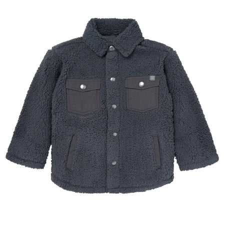 Infant & Toddler Boys Dark Gray Sherpa Jacket