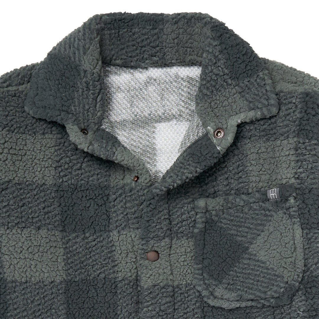 Baby Boys Green Plaid Sherpa Jacket Outerwear Gerber® 