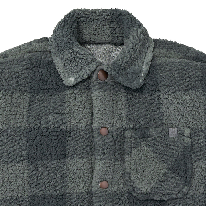 Baby Boys Green Plaid Sherpa Jacket Outerwear Gerber® 