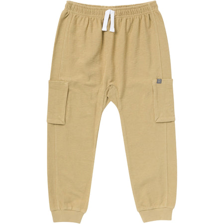 Boys Olive Cargo Pocket Sweatpants