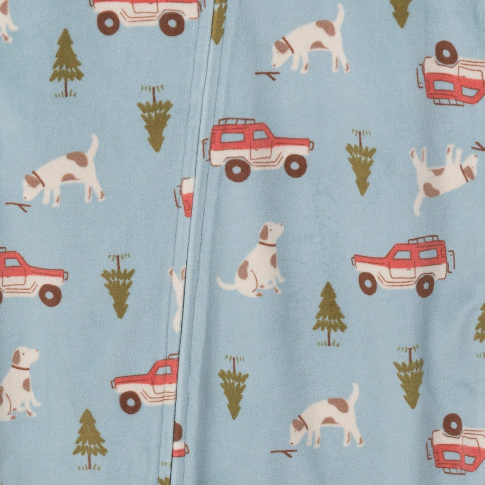 Infant and Toddler Boys Blue Camp Blanket Sleeper