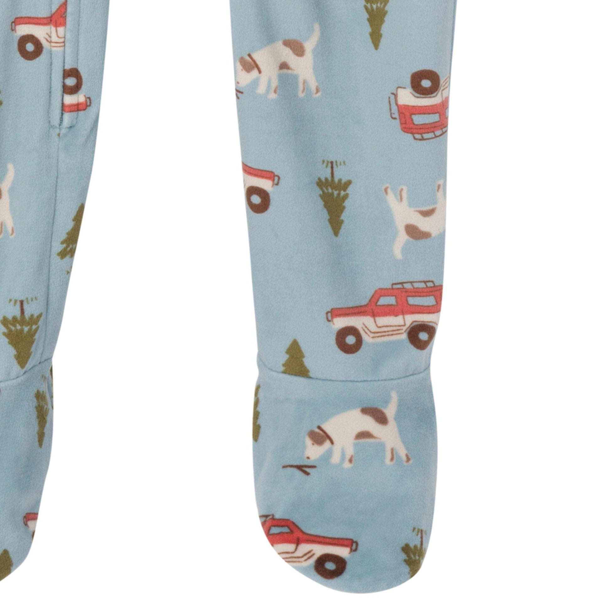 Infant and Toddler Boys Blue Camp Blanket Sleeper