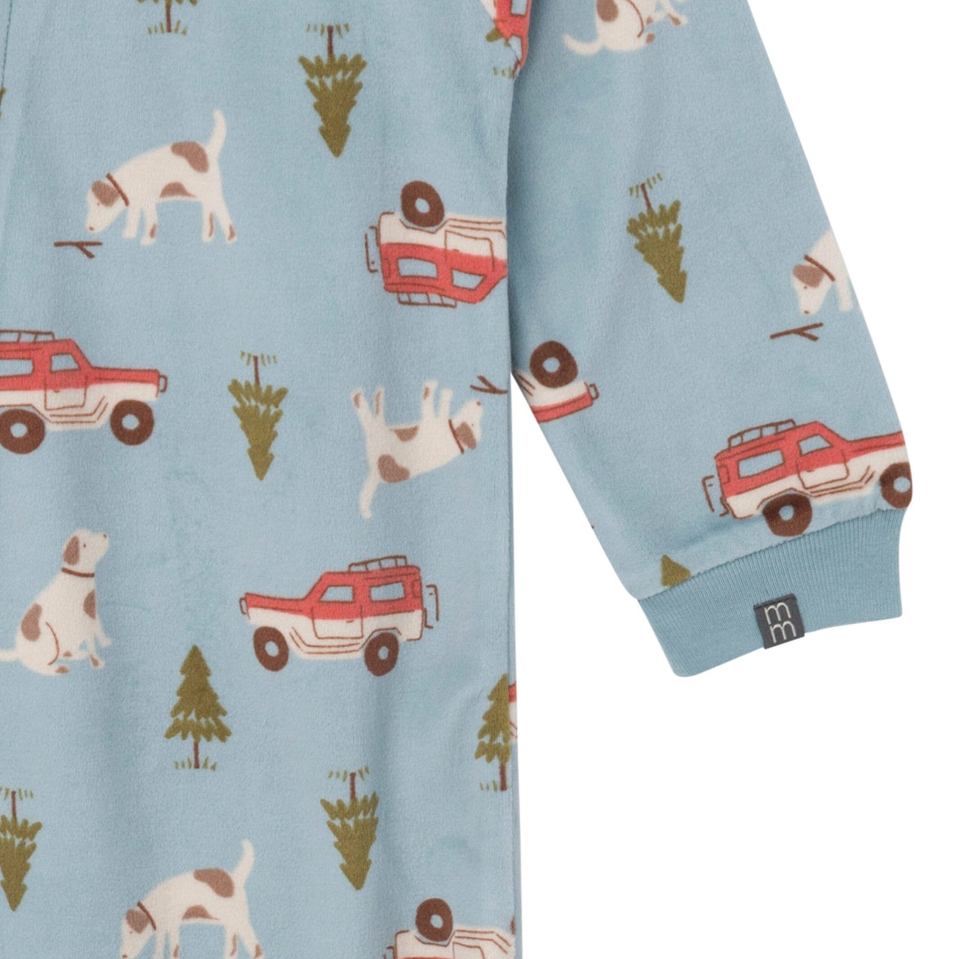 Infant and Toddler Boys Blue Camp Blanket Sleeper