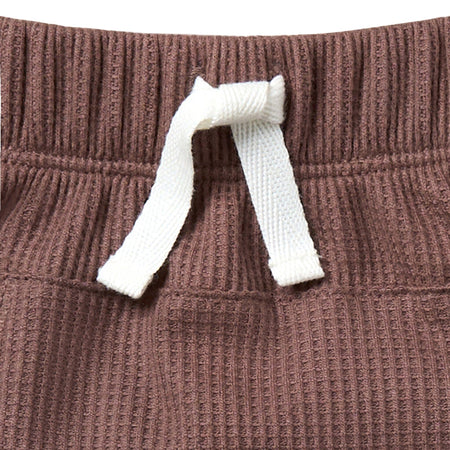Infant & Toddler Boys Brown Harem Kangaroo Pocket Shorts