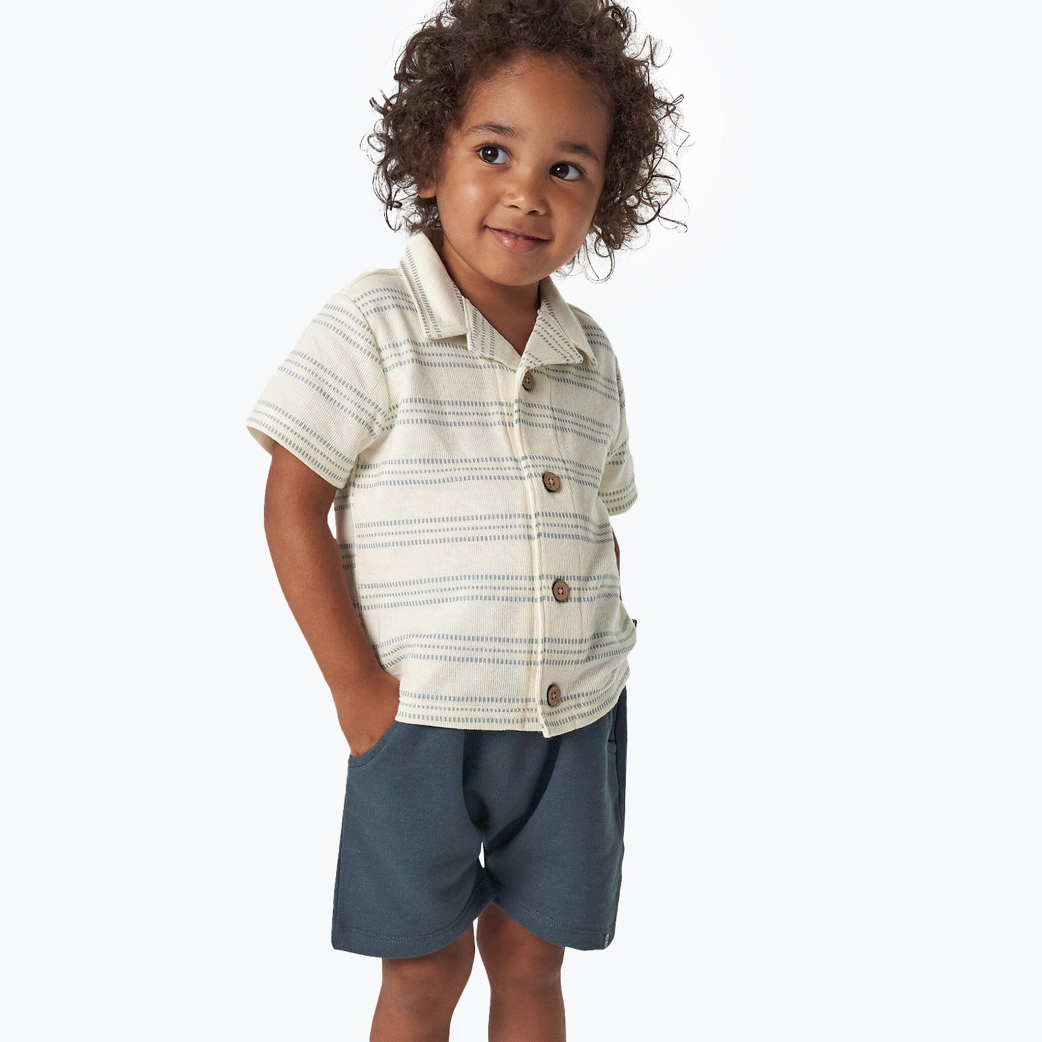Infant & Toddler Boys Dark Blue Harem Shorts Pants & Bottoms Modern Moments™ by Gerber® 