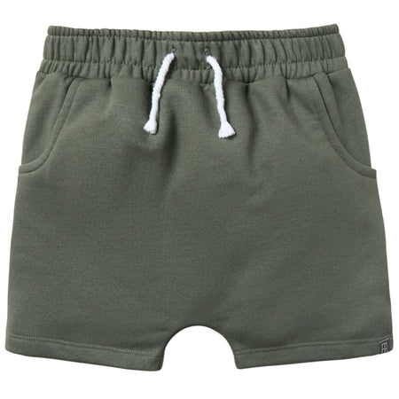 Infant & Toddler Boys Dark Green Harem Shorts