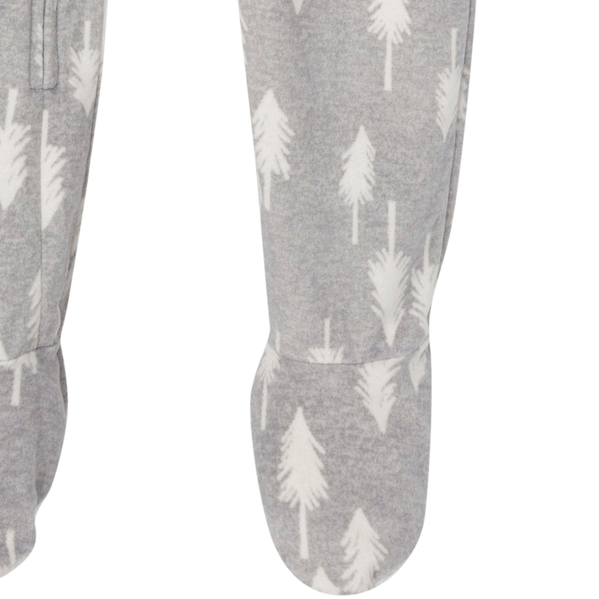 Infant and Toddler Boys Grey Heather Trees Blanket Sleeper