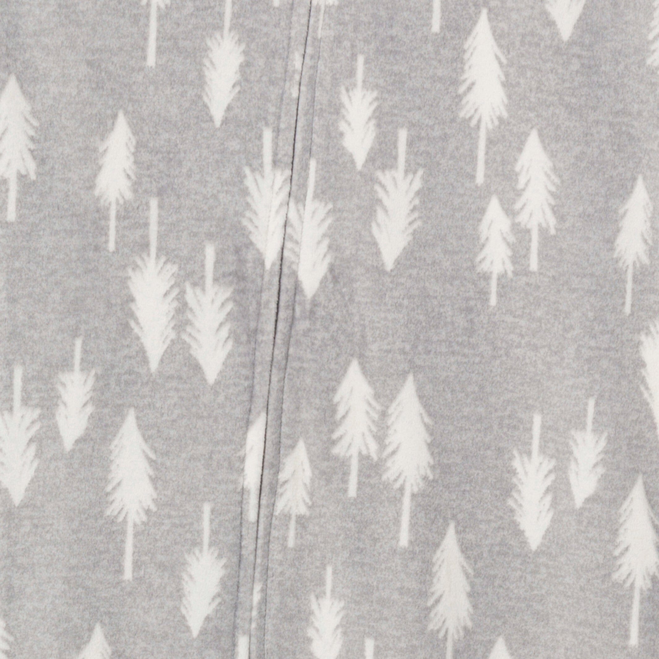 Infant and Toddler Boys Grey Heather Trees Blanket Sleeper