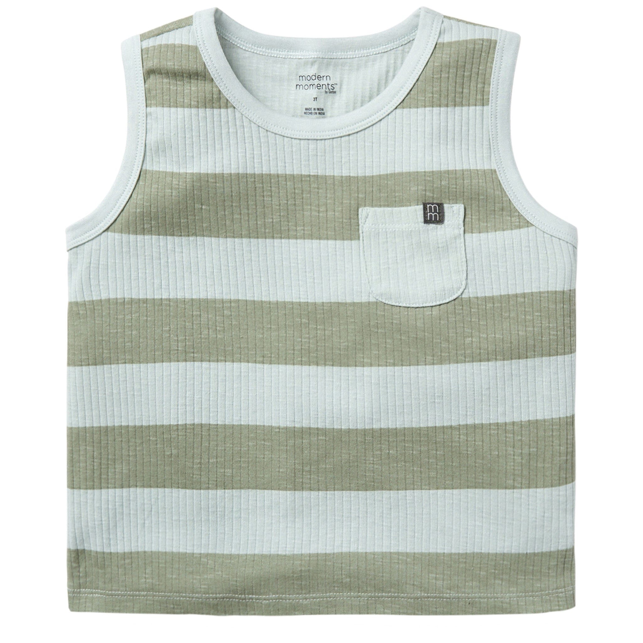 Infant & Toddler Boys Light Sky Stripe Tank Top Tops Modern Moments™ by Gerber® 