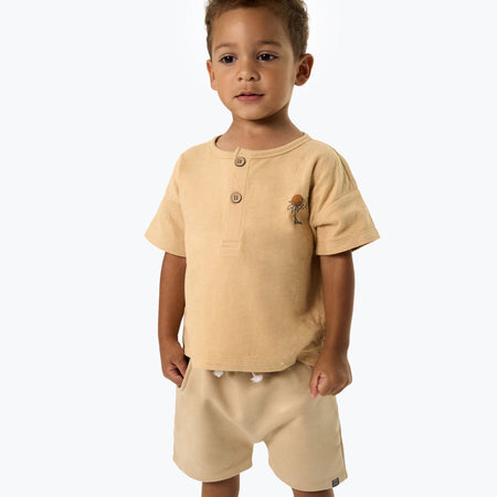 Infant & Toddler Boys Light Tan Harem Shorts