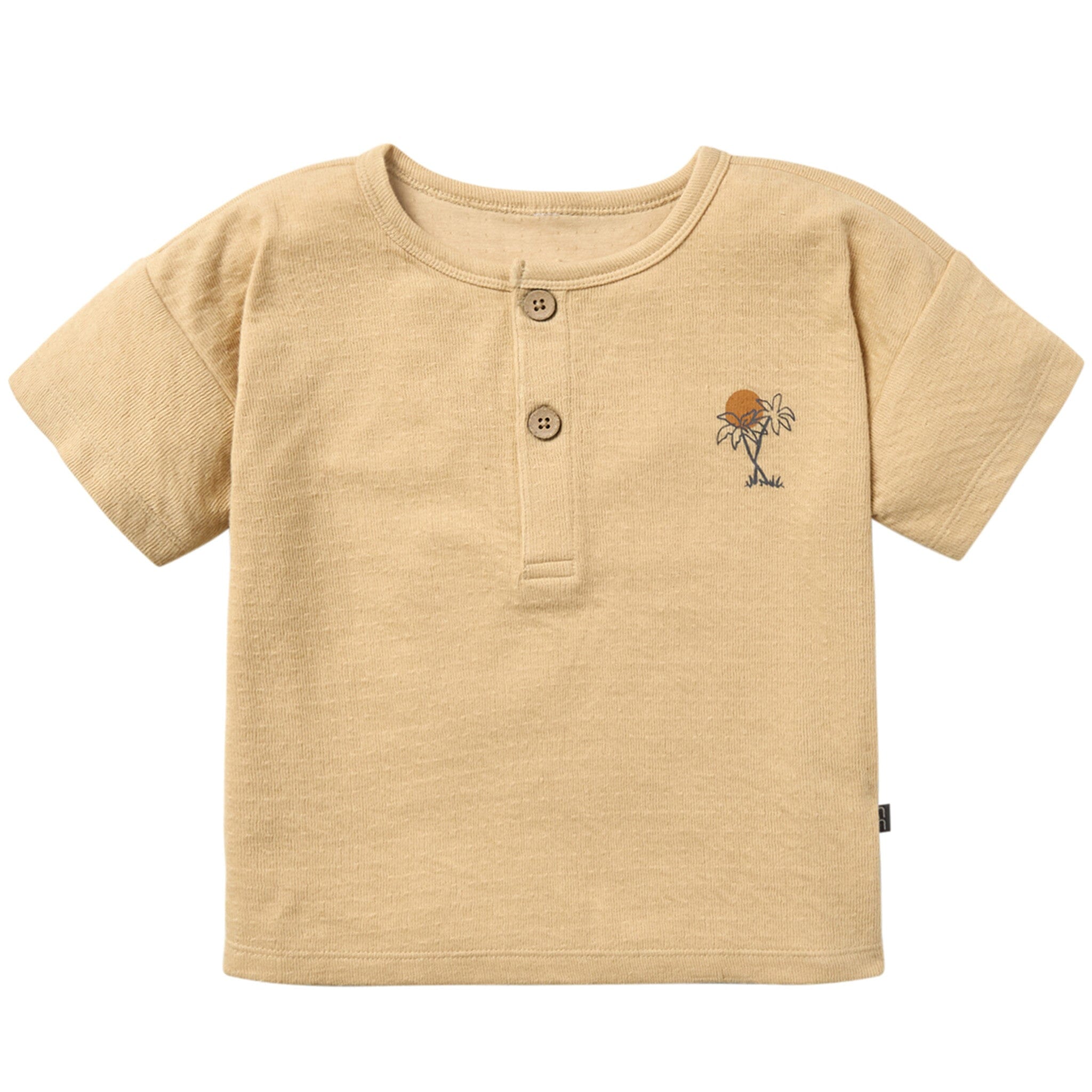 Infant & Toddler Boys Light Tan Henley Top Tops Modern Moments™ by Gerber® 