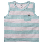 Infant & Toddler Boys Medim Teal Stripe Tank Top Tops Modern Moments™ by Gerber® 