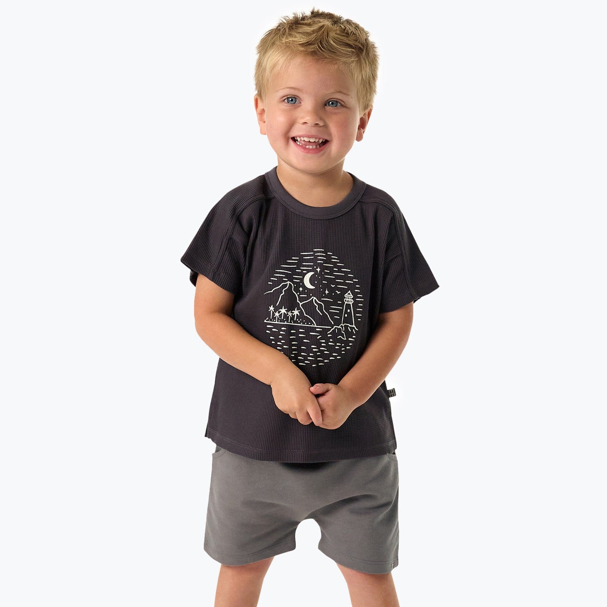 Infant & Toddler Boys Medium Grey Harem Shorts Pants & Bottoms Modern Moments™ by Gerber® 