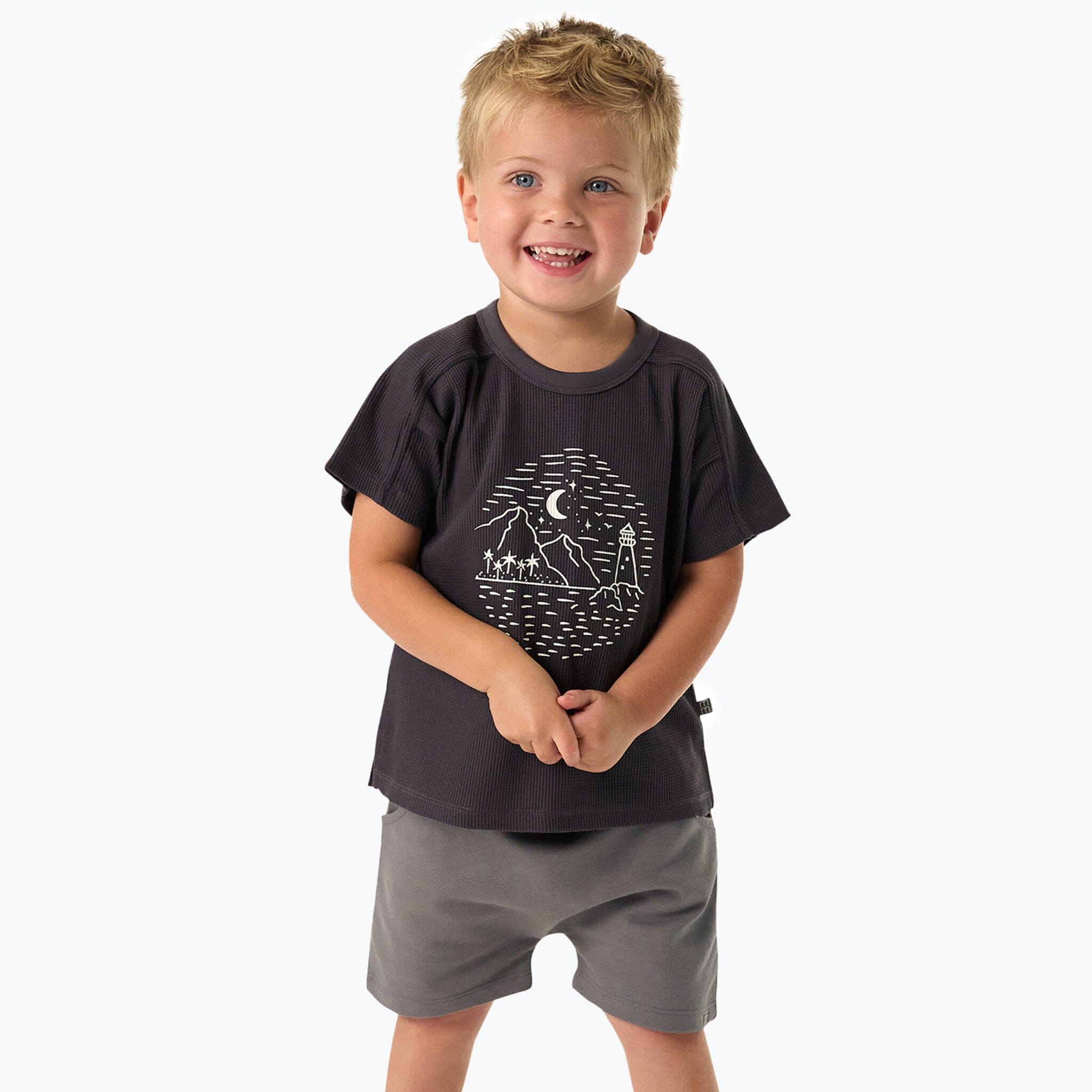 Infant & Toddler Boys Medium Grey Harem Shorts Pants & Bottoms Modern Moments™ by Gerber® 