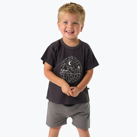 Infant & Toddler Boys Grey Harem Shorts