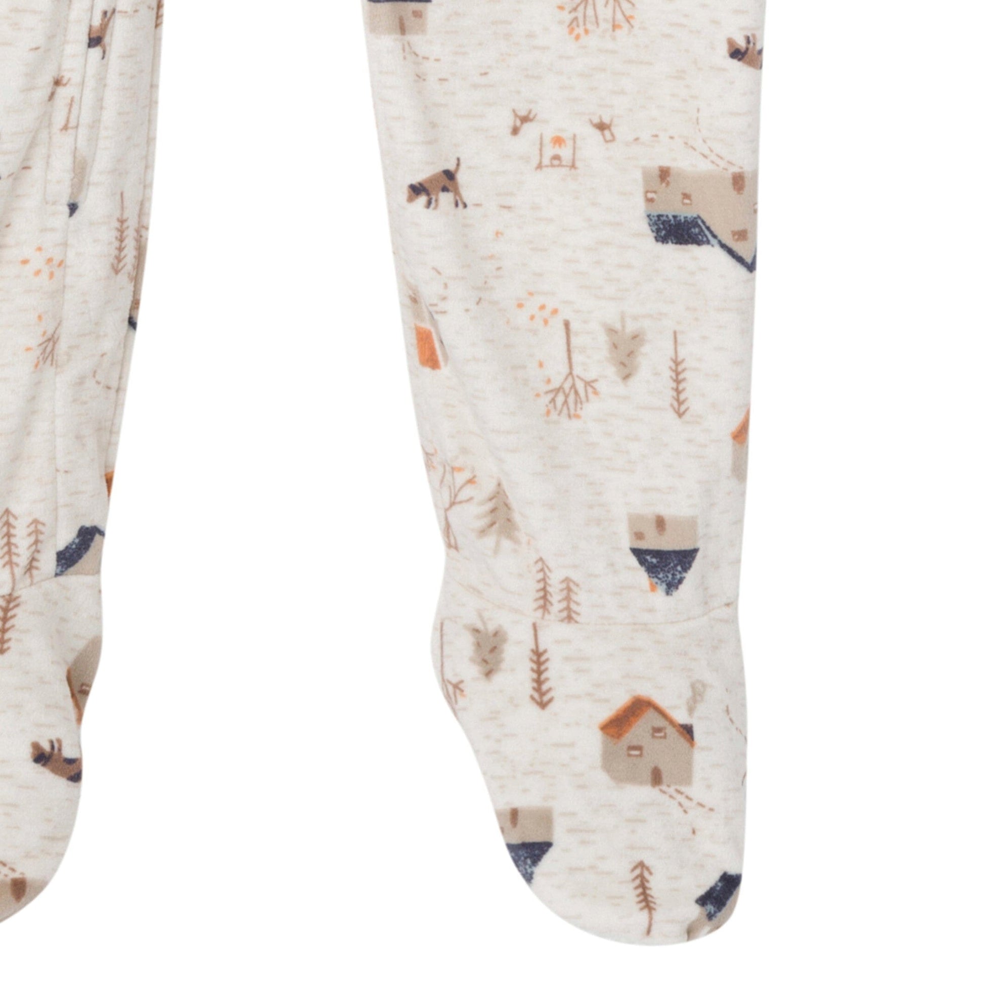 Infant and Toddler Boys Oatmeal Village Blanket Sleeper