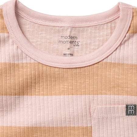 Infant & Toddler Boys Tan Stripe Tank Top