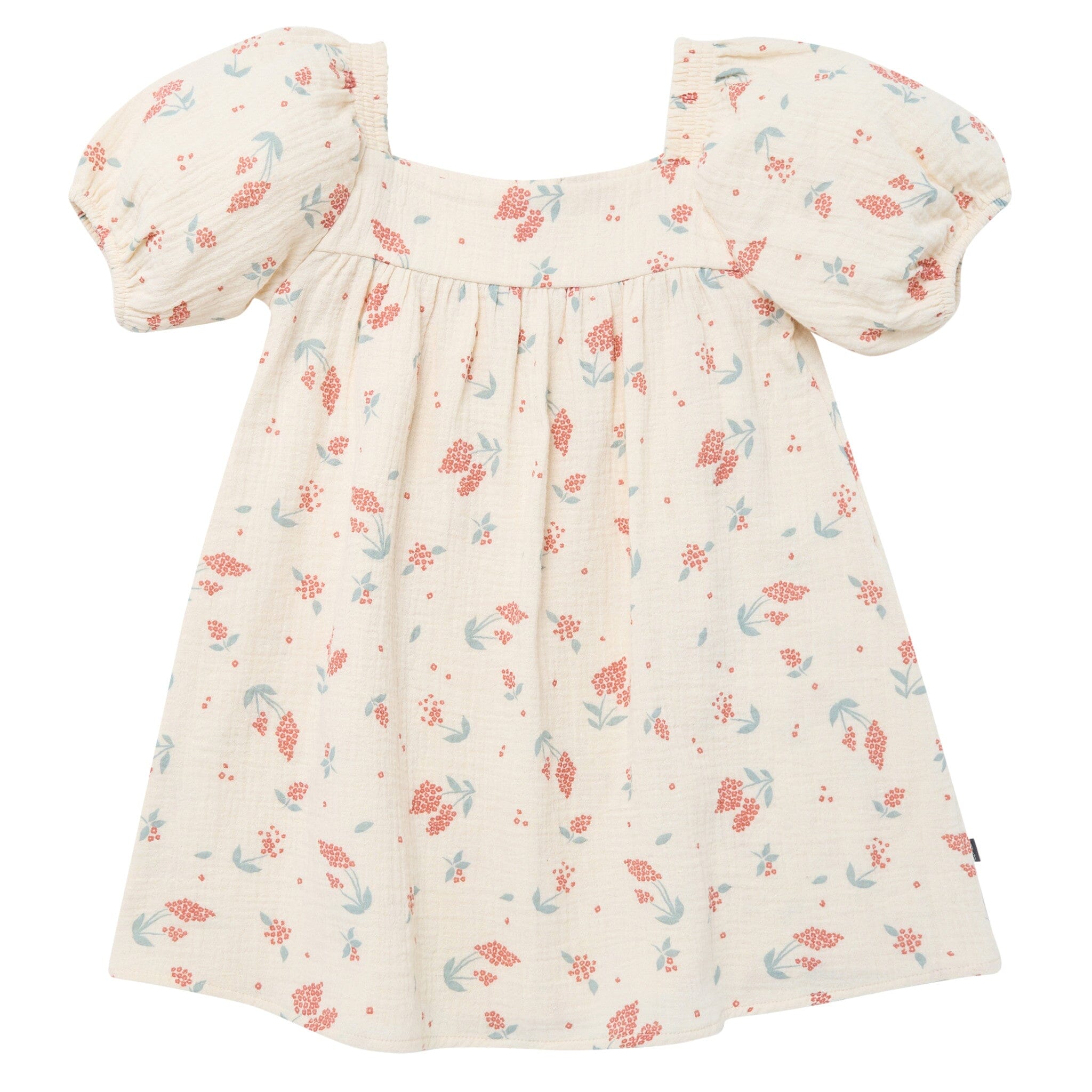 Infant & Toddler Girls Beige Tossed Lavender Puff Sleeve Dress Gerber Childrenswear Infant & Toddler Girls Beige Tossed Lavender Puff Sleeve Dress Gerber Childrenswear