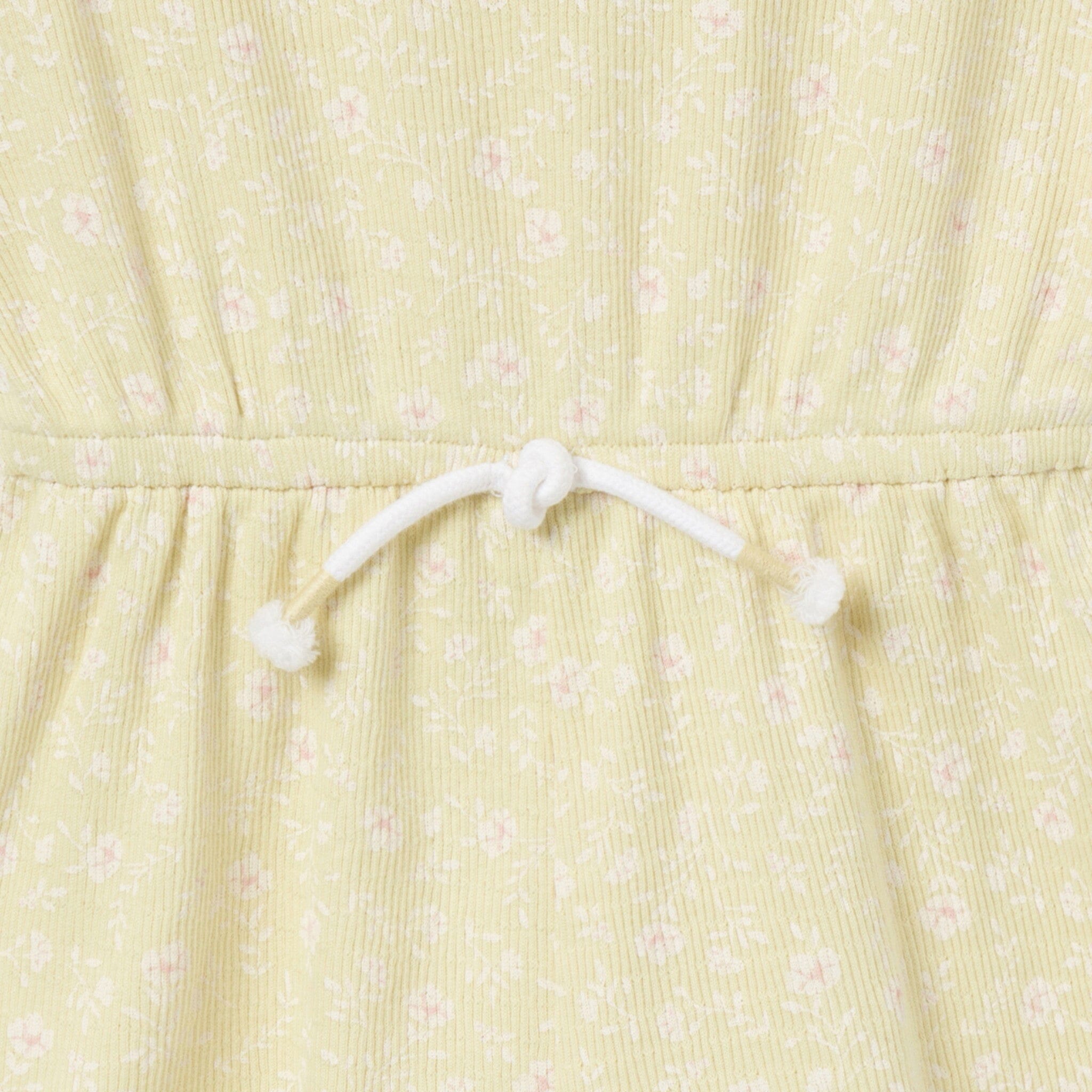 Infant & Toddler Girls Dusty Yellow Floral Flutter Sleeve Romper rompers Modern Moments™ by Gerber® 