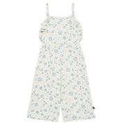 Infant & Toddler Girls Ivory Bird Floral Ruffle Wide Leg Romper rompers Modern Moments™ by Gerber® 