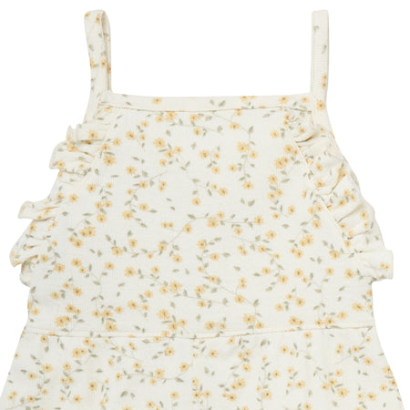 Infant & Toddler Girls Ivory Vines Ruffle Romper