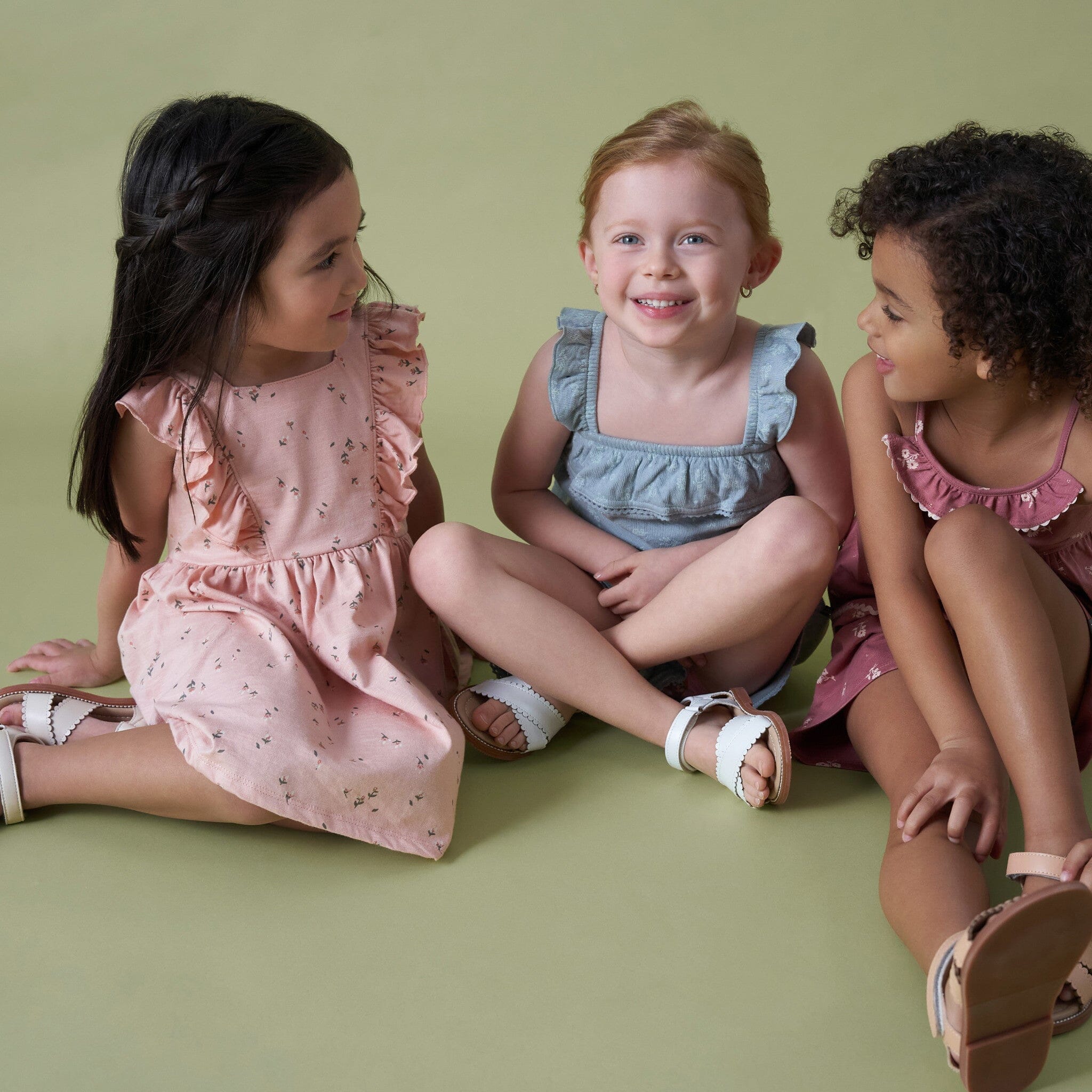 Infant & Toddler Girls Rose Tulips Bow Back Dress dresses Modern Moments™ by Gerber® 