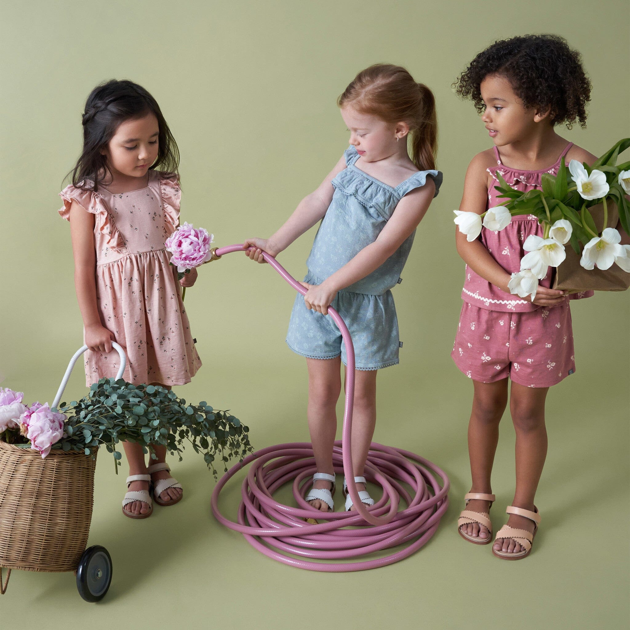 Infant & Toddler Girls Rose Tulips Bow Back Dress dresses Modern Moments™ by Gerber® 