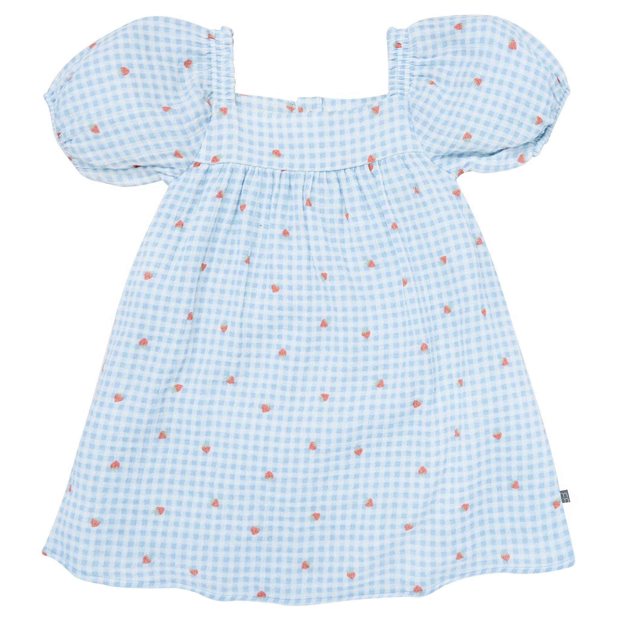 Infant & Toddler Girls Strawberry Gingham Puff Sleeve Dress dresses Modern Moments™ by Gerber® 
