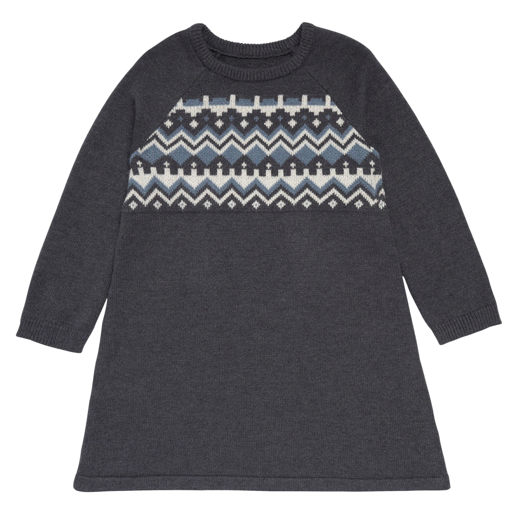 Modern Moments by Gerber Toddler Girls Dark Grey Heather Fair Isle Viscose Sweater Dress Modern Moments by Gerber Toddler Girls Dark Grey Heather Fair Isle Viscose Sweater Dress