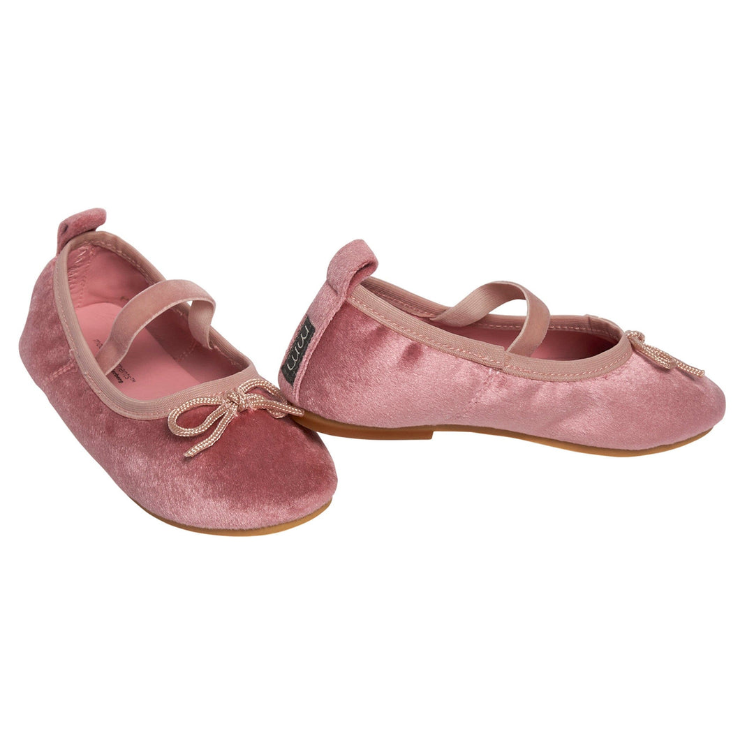 Infant Toddler Girls Pink Velvet Ballet Flats – Gerber Childrenswear
