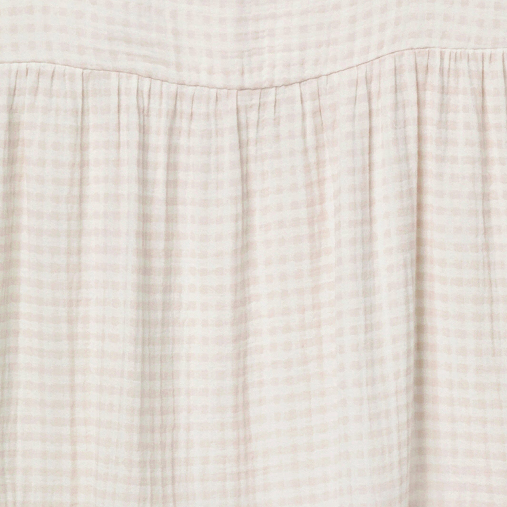 Womens Tan Gingham Dress