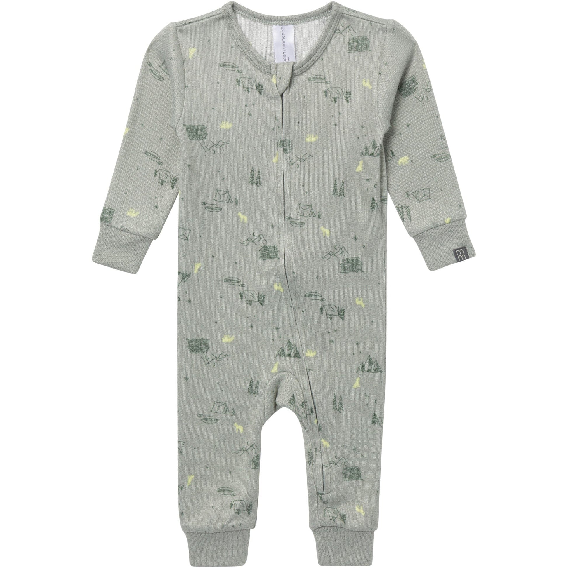 Baby Boys Mountain Gray Snug Fitting Footless Pajamas Sleepwear Gerber® 