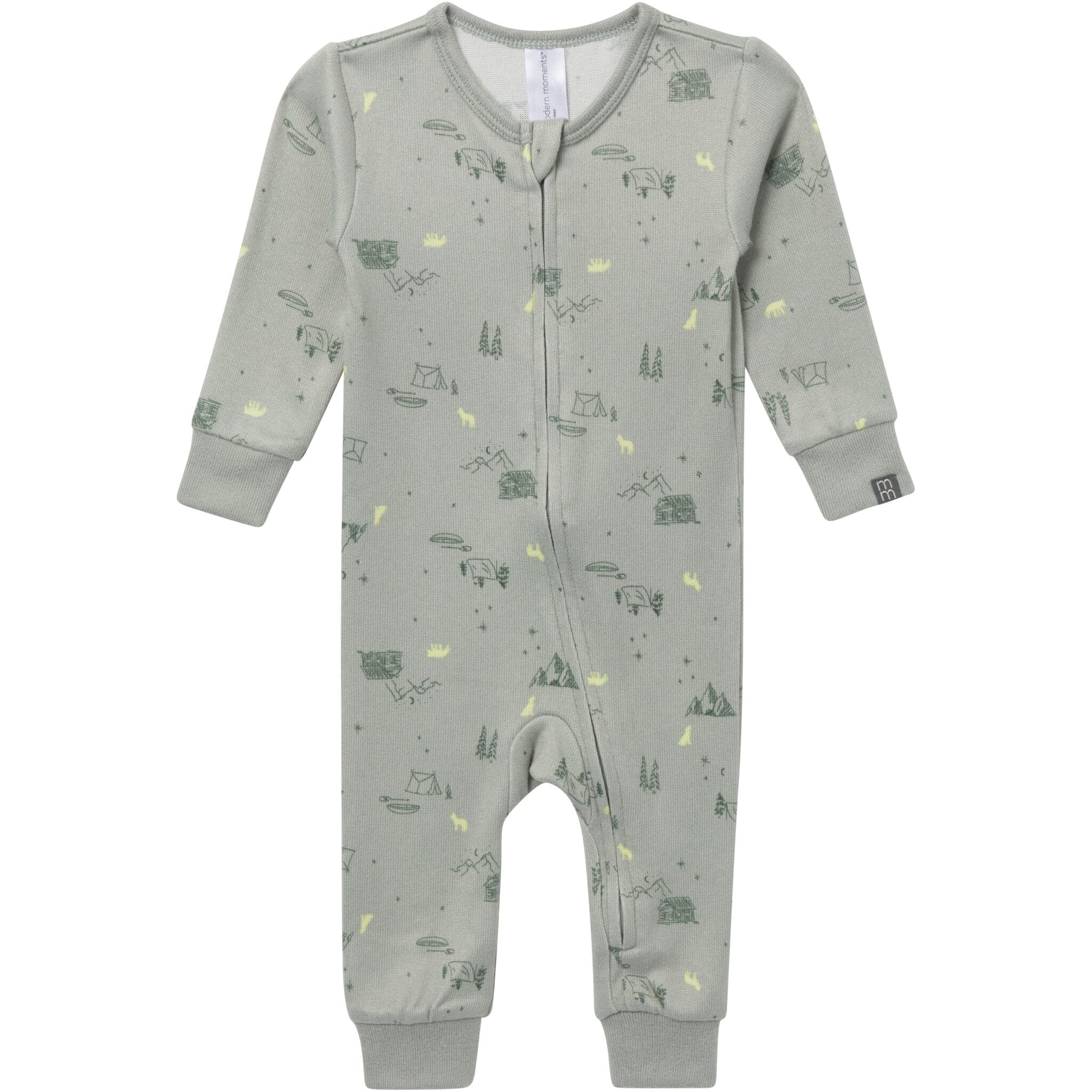 Baby Boys Mountain Gray Snug Fitting Footless Pajamas Sleepwear Gerber® 