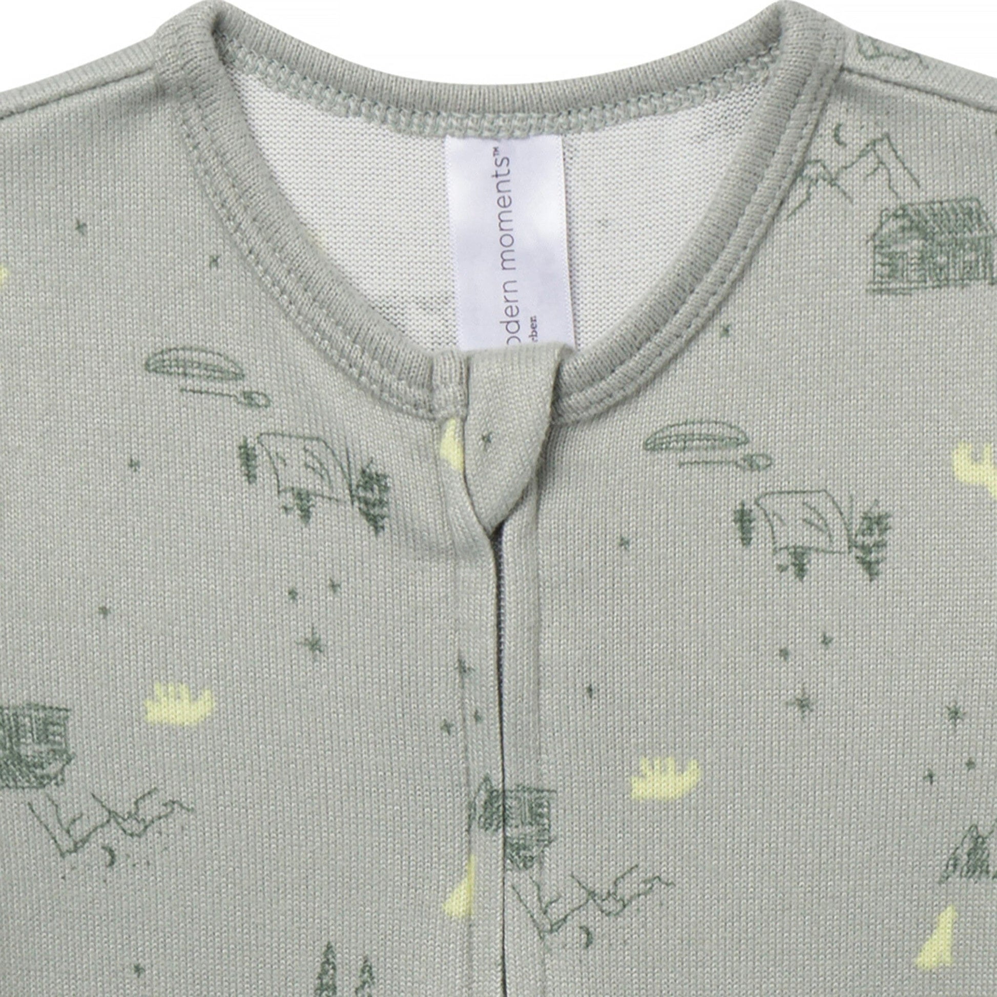 Baby Boys Mountain Gray Snug Fitting Footless Pajamas Sleepwear Gerber® 