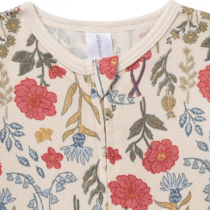 Baby Girls Off-White Snug Fitting Footless Pajamas Sleepwear Gerber® 