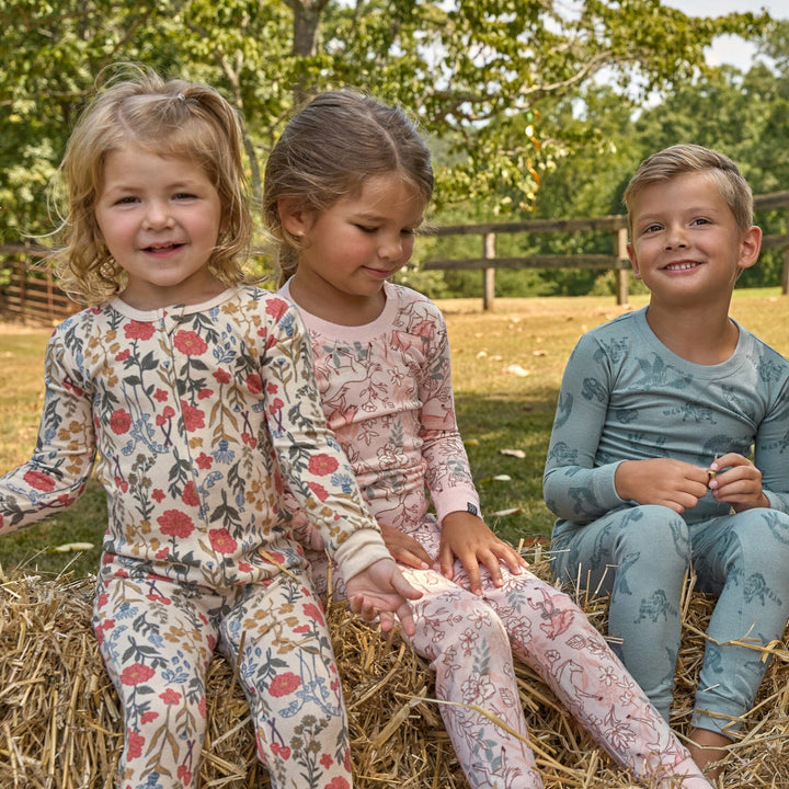 Baby Girls Off-White Snug Fitting Footless Pajamas Sleepwear Gerber® 