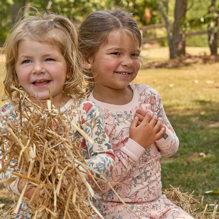 Baby Girls Off-White Snug Fitting Footless Pajamas Sleepwear Gerber® 