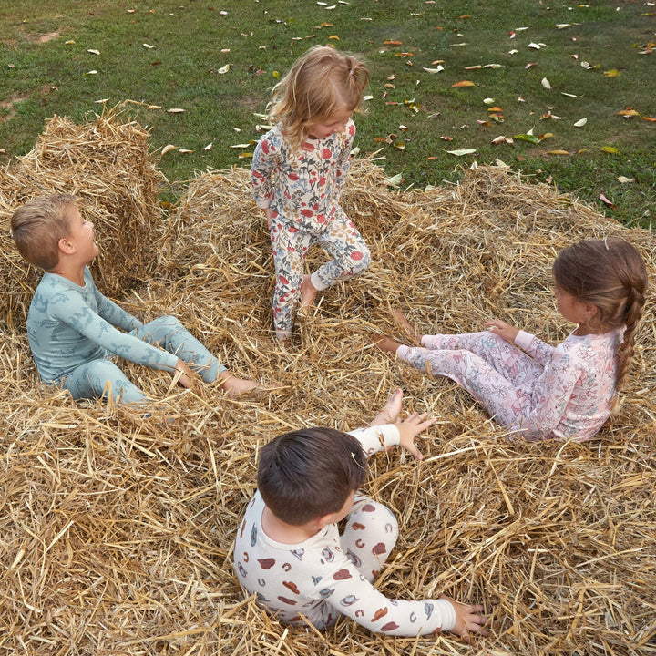 Baby Girls Off-White Snug Fitting Footless Pajamas Sleepwear Gerber® 