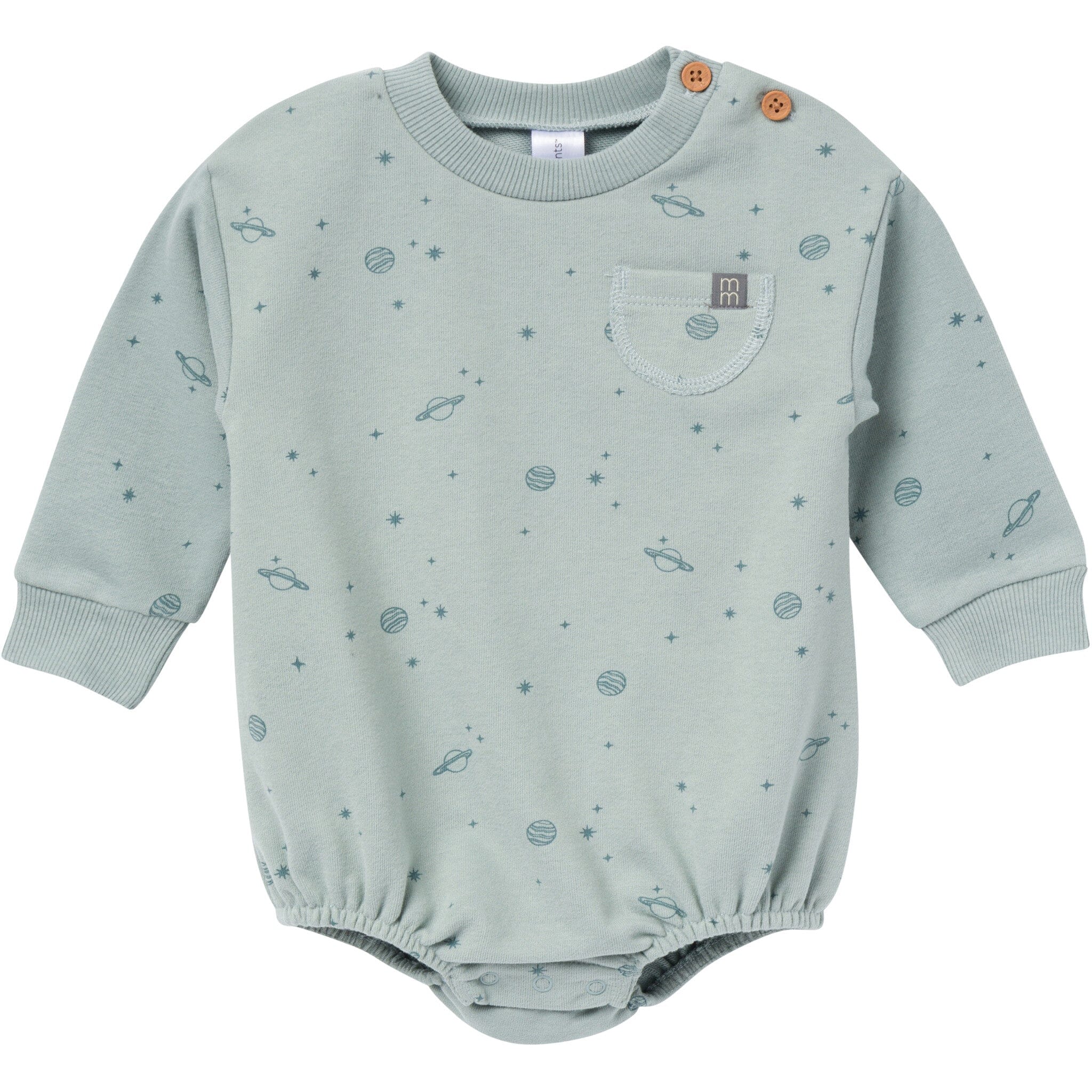 Baby Boys Slate Galaxy Bubble Romper Rompers Modern Moments™ by Gerber® 