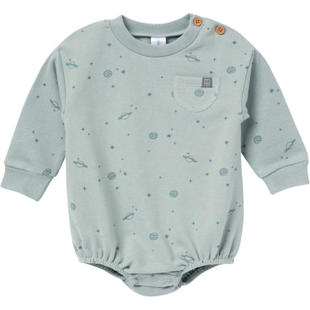 Baby Boys Slate Galaxy Bubble Romper